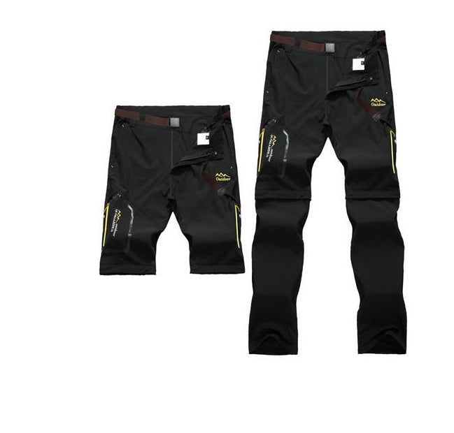 Outdoor Quick-drying Pants Men's Detachable Two Quick-drying Shorts Stretch Hiking Pants