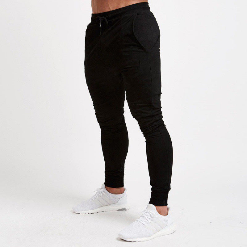 Muscle Age Brothers Autumn And Winter New Color Matching Sports Fitness Trousers Men'S Running Training Suit