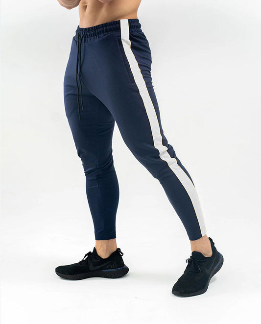 Muscle Age Brothers Autumn And Winter New Color Matching Sports Fitness Trousers Men'S Running Training Suit