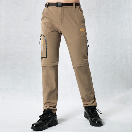 Outdoor Quick-drying Pants Men's Detachable Two Quick-drying Shorts Stretch Hiking Pants