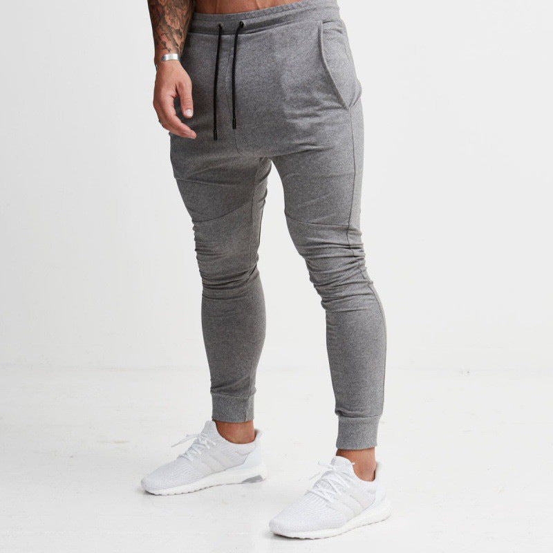 Muscle Age Brothers Autumn And Winter New Color Matching Sports Fitness Trousers Men'S Running Training Suit
